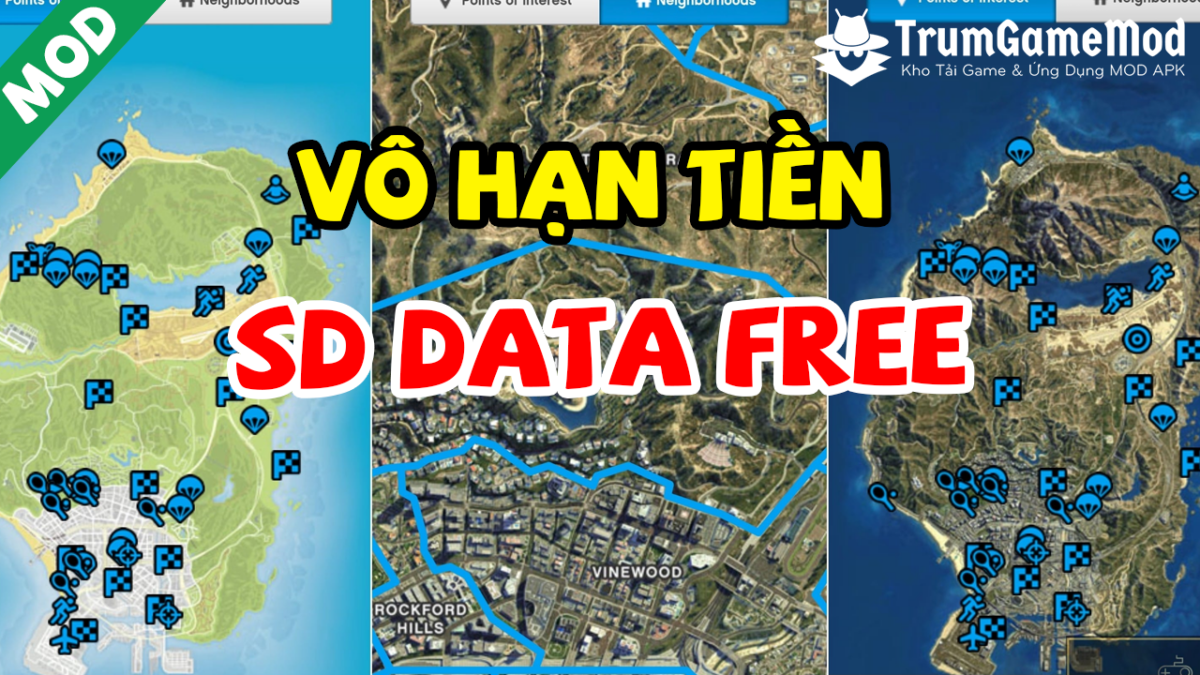  Grand Theft Auto V MOD APK (Việt Hóa, Vô Hạn Tiền, SD Data Free) v1.9
