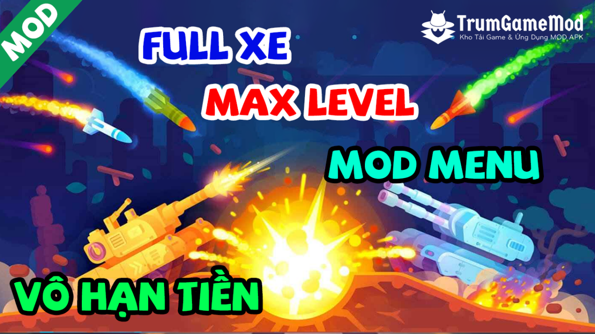  Tank Stars MOD APK (Kim Cương, Full Xe, Max Level) v1.6.5