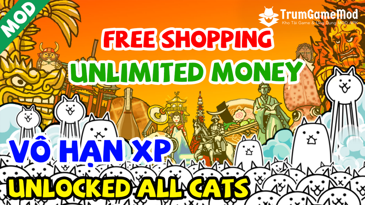 The Battle Cats MOD APK (Unlocked all Cats, XP, Free Shopping)