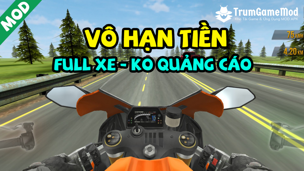 Traffic Rider MOD APK (Vô Hạn Full Tiền, Xe, Không Quảng Cáo)