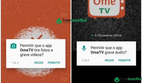 Sử dụng OmeTV thông qua các cuộc gọi video