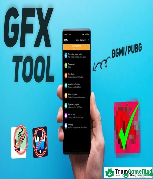 GFX Tool Pro for BGMI & PUBG - Công cụ hỗ trợ đắc lực cho tân binh “chiến game”
