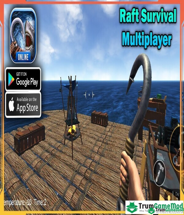 Raft Survival Multiplayer MOD là tựa game mô phỏng sinh tồn trên biển vô cùng thú vị