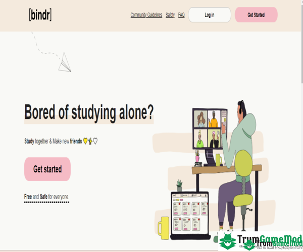 Bindr là nền tảng học trực tuyến hỗ trợ người dùng có thể tham gia các buổi học online 