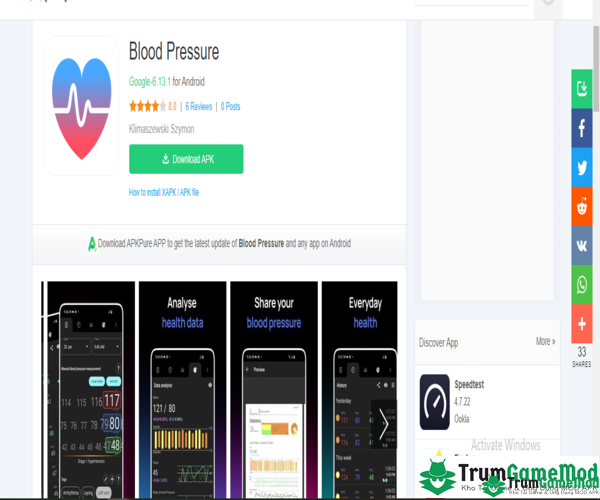 Chia sẻ cách tải Blood Pressure App an toàn, nhanh chóng cho điện thoại di động