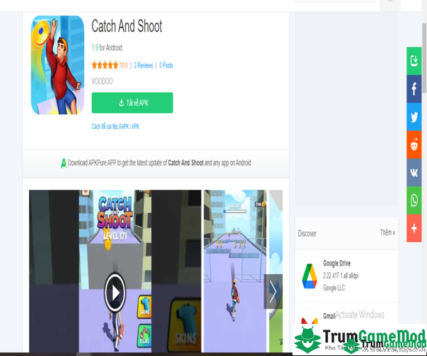 Hướng dẫn tải game Catch And Shoot MOD cho điện thoại di động iOS, Android
