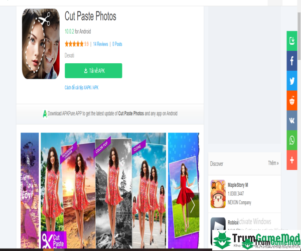 Hướng dẫn tải Cut Paste Photos MOD chi tiết cho điện thoại iOS, Android