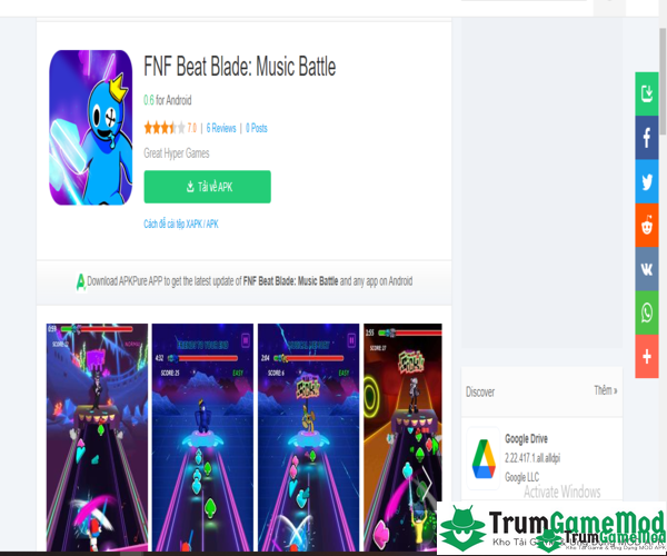Bật mí cách tải game âm nhạc FNF Beat Blade cho điện thoại iOS, Android