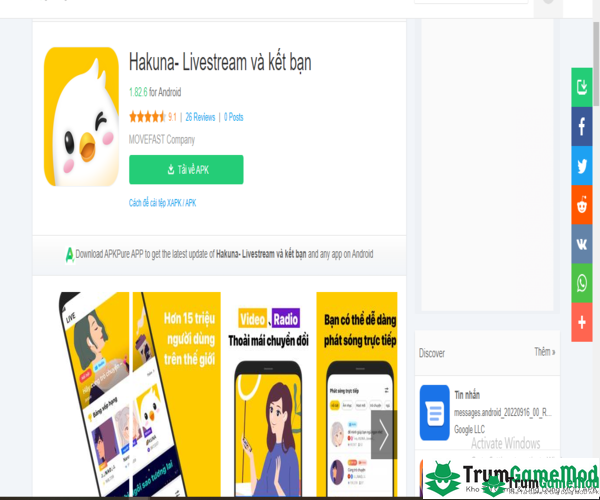 Tải ứng dụng Hakuna cho điện thoại di động iOS, Android như thế nào?