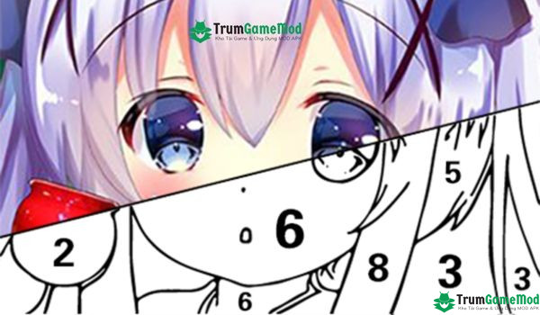 Trò chơi tô màu theo số - Tap Anime