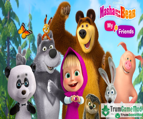 Những điều thú vị trong tựa game Masha and the Bear: My Friends