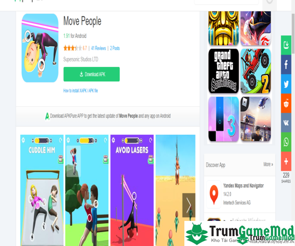 Bật mí cách tải trò chơi Move People cho điện thoại di động chạy hệ điều hành iOS, Android