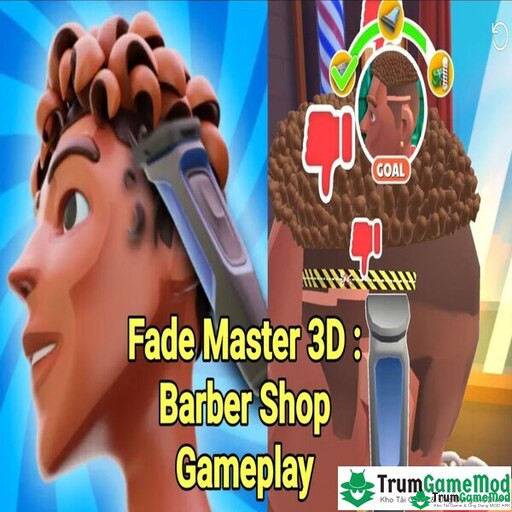 4 Fade Master 3D Barber Shop MOD Logo Fade Master 3D: Barber Shop