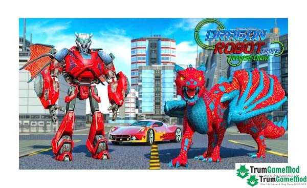 Dragon Robot Car 3D Game 