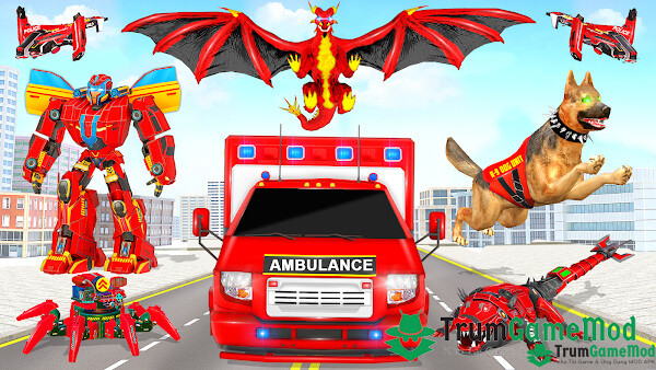 Ambulance-Dog-Robot-Car-Game-2