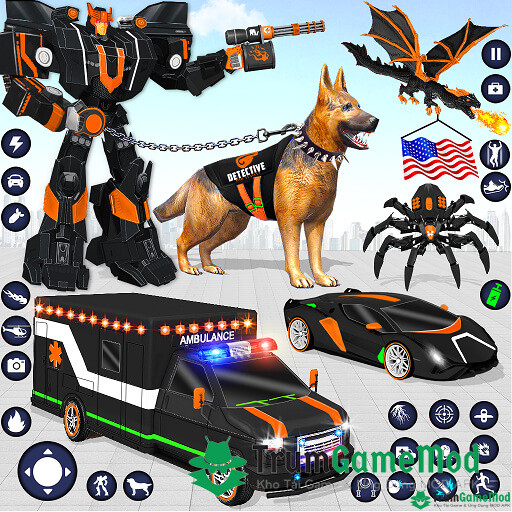 Ambulance-Dog-Robot-Car-Game-logo