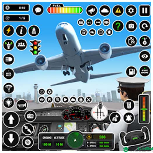 logo Flight Simulator Plane Games Flight Simulator Plane Games