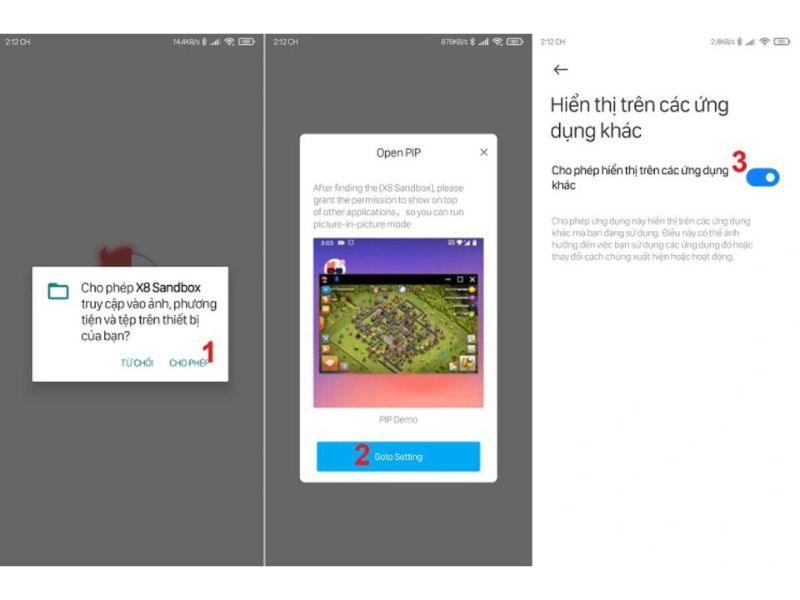 Cài đặt X8 Sandbox