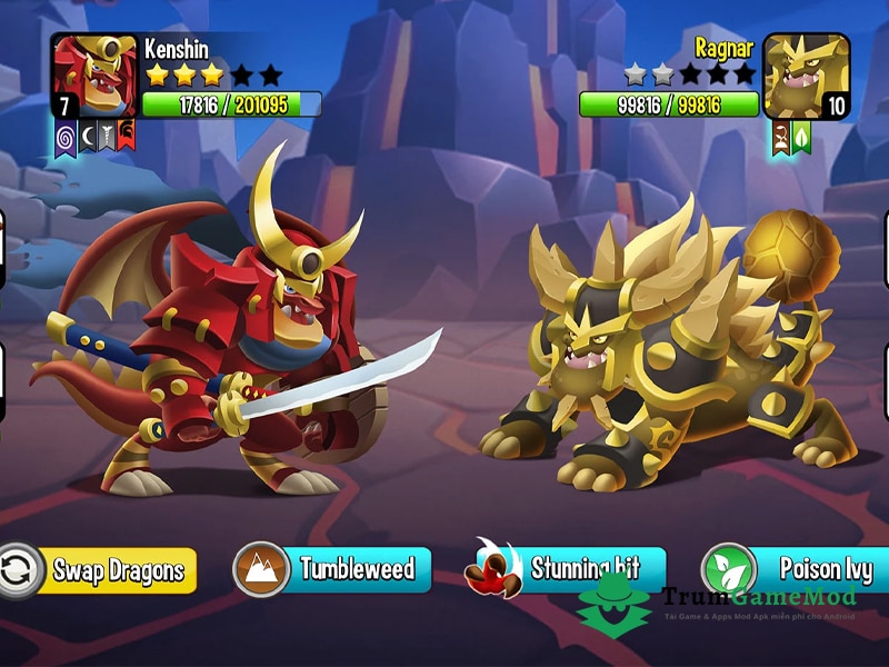 Các tính năng vượt trội chí có tại Hack Dragon City