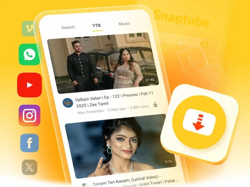 Chất lượng video đa dạng trong Snaptube Mod Apk