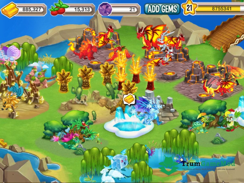 Điểm nổi bật của Hack Dragon City