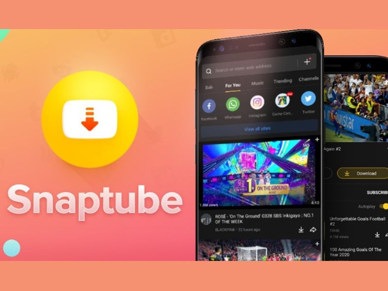 Giao diện trực quan của Snaptube Mod Apk