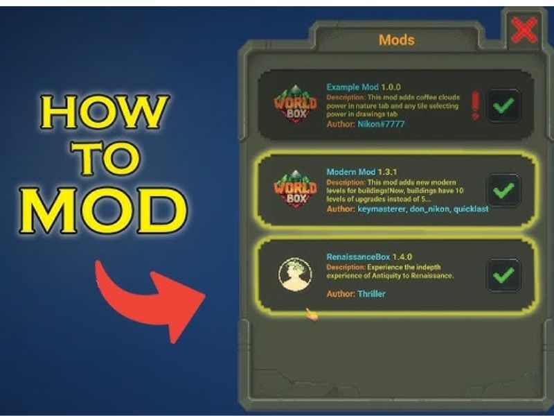 Hướng Dẫn Tải Hack Worldbox Mod Mở Khóa, Full Đồ Trên Trumgamemod