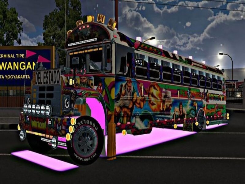 Hệ thống xe bus trong Hack Bus Simulator Indonesia vô cùng đa dạng