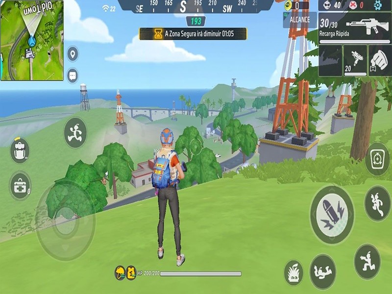 Lối chơi sinh tồn trongv Sigma Battle Royale APK Mod