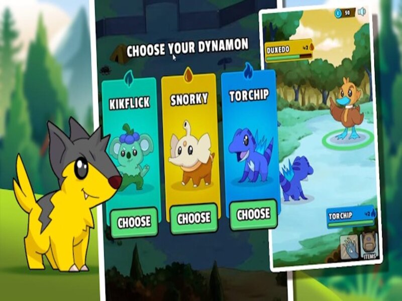 Lựa chọn Dynamons hợp lý khi chiến đấu trong Hack Dynamons World