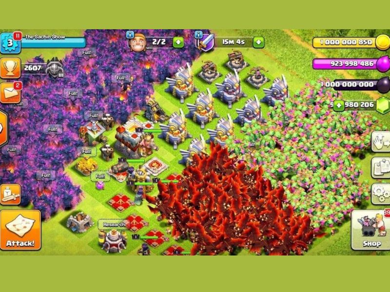 Những Tính Năng Mod Trong Clash Of Clans Mod Apk v17.126.20