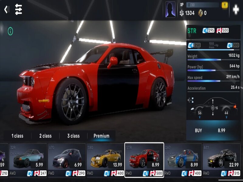 Tính năng mod hấp dẫn của game CarX Street Mod APK