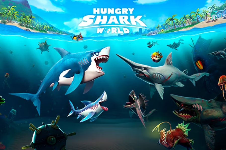 banner Hungry Shark World 2