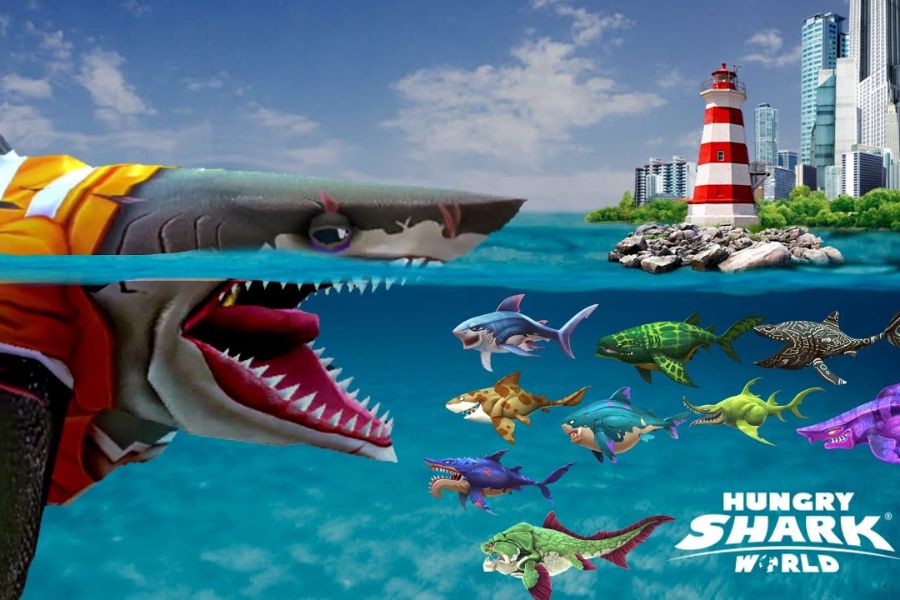 banner Hungry Shark World 3