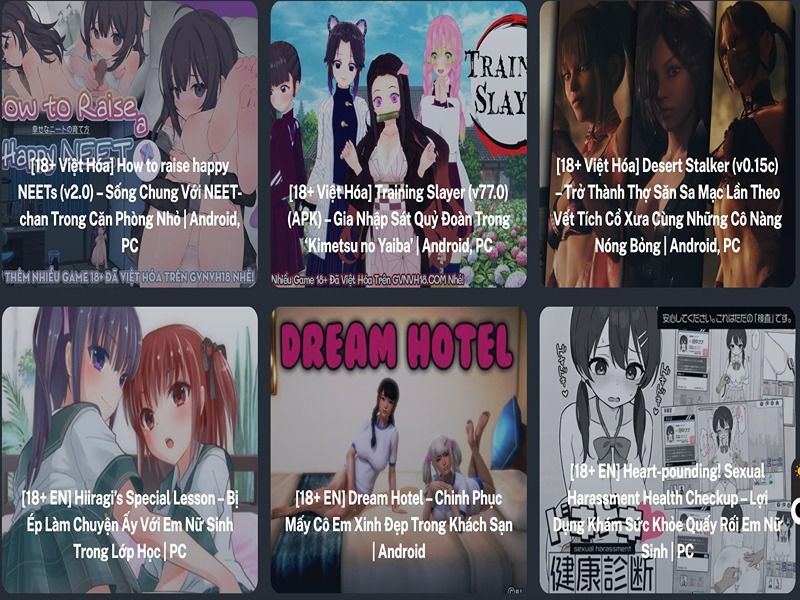 GVNVH18 Tool APK có kho game 18+ phong phú