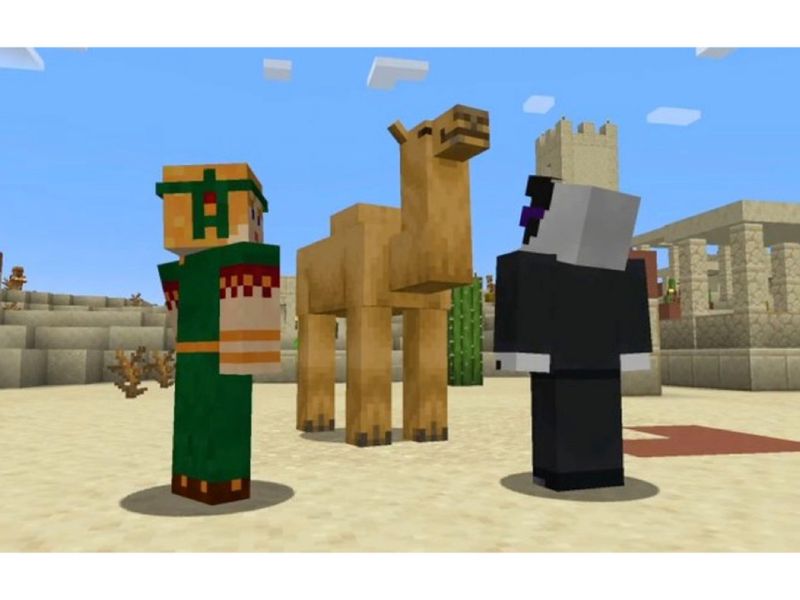 Lạc đà được nâng cấp trong Minecraft Modpure 1.20 Tiếng Việt