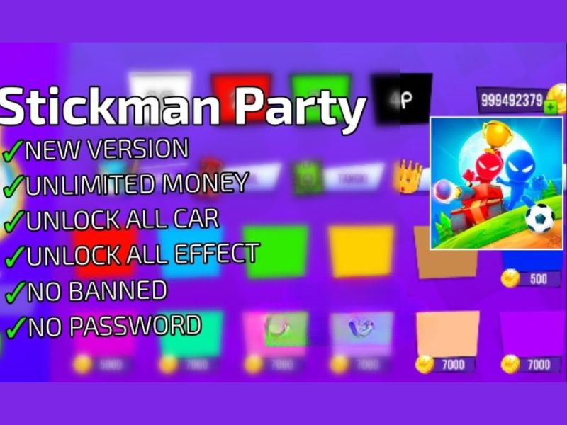 Các Tính Năng Nổi Bật Có Trong Stickman Party Hack