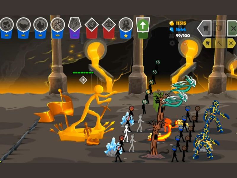 Chiến đấu chiến thuật theo lượt trong Stick War Saga Hack