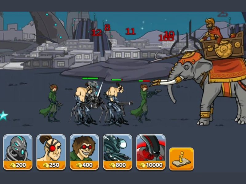 Đánh bại các tướng kỳ cựu trong Age Of War 2 Hack