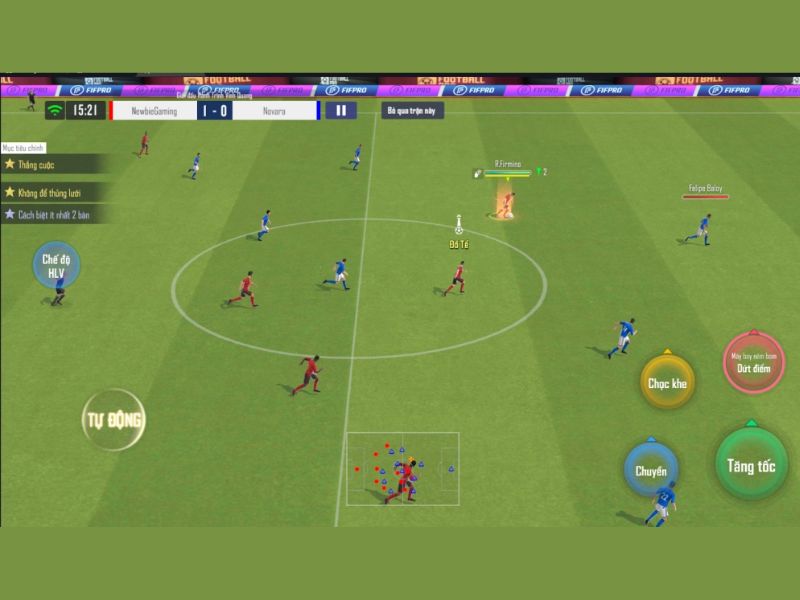 Điều khiển linh hoạt trong Hack Football Pro VTC