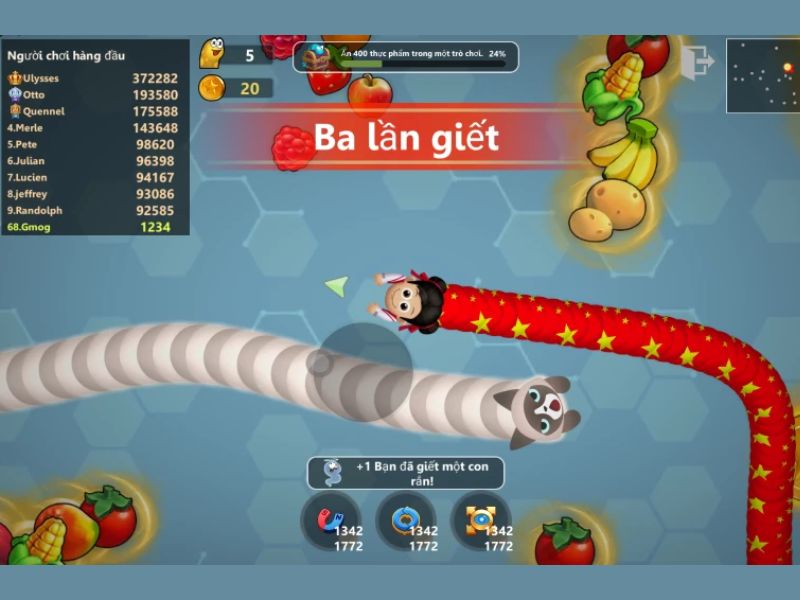 Điều khiển mượt mà trong Hack Snake Lite