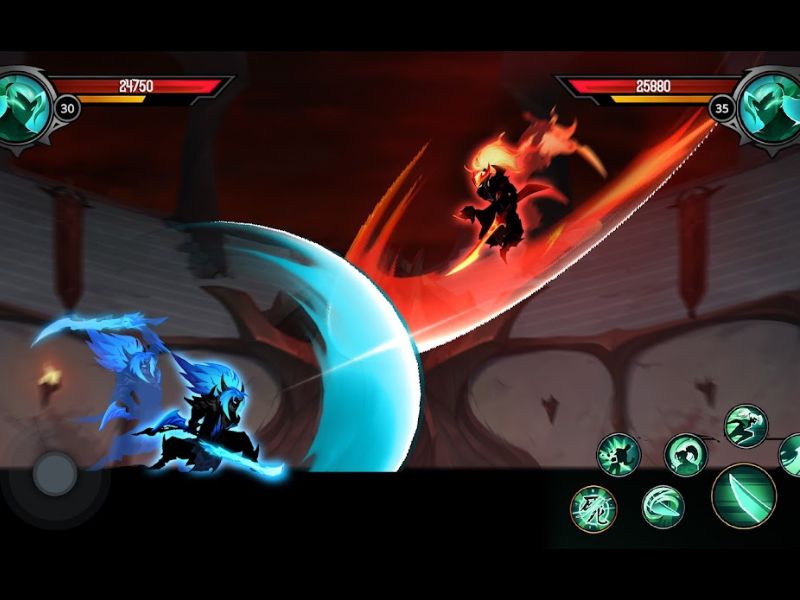Đồ họa 2D/3D hấp dẫn trong Hack Shadow Knight