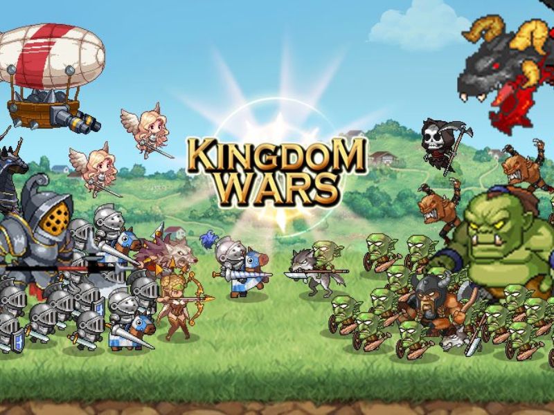 Đồ họa chibi dễ thương trong Kingdom Wars Hack