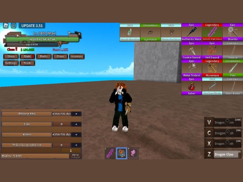 Khám phá thế giới rộng lớn trong Hack King Legacy