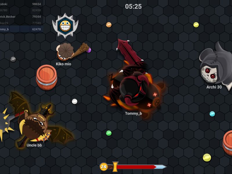 Lối chơi đơn giản của Evowars Io Hack