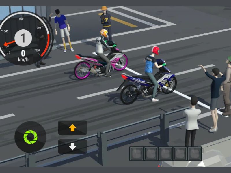 Lối chơi đua xe gay cấn và cuốn hút trong Hack Asian Drag Champion