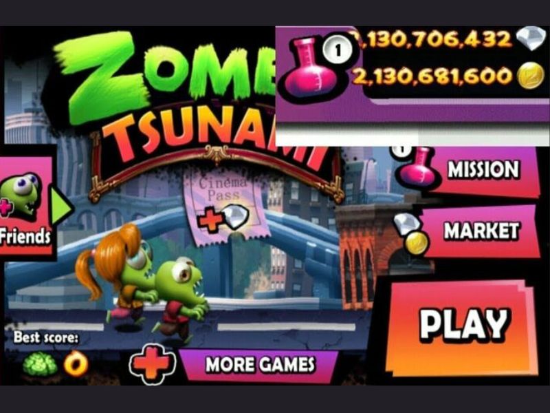 Một Số Tính Năng MOD Của Zombie Tsunami Hack