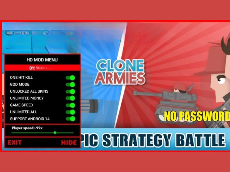 Một Số Tính Năng Nổi Bật Có Trong Hack Clone Armies