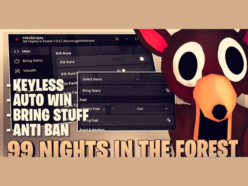 Một Số Tính Năng Nổi Bật Của Hack 99 Night In The Forest