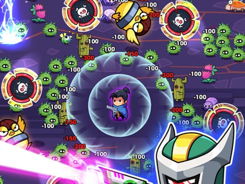 Nhập vai Yasuo tiêu diệt quái vật trong Hack Hero Survival IO